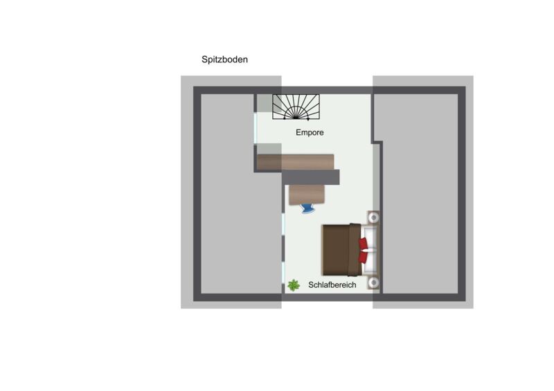 Grundriss Spitzboden