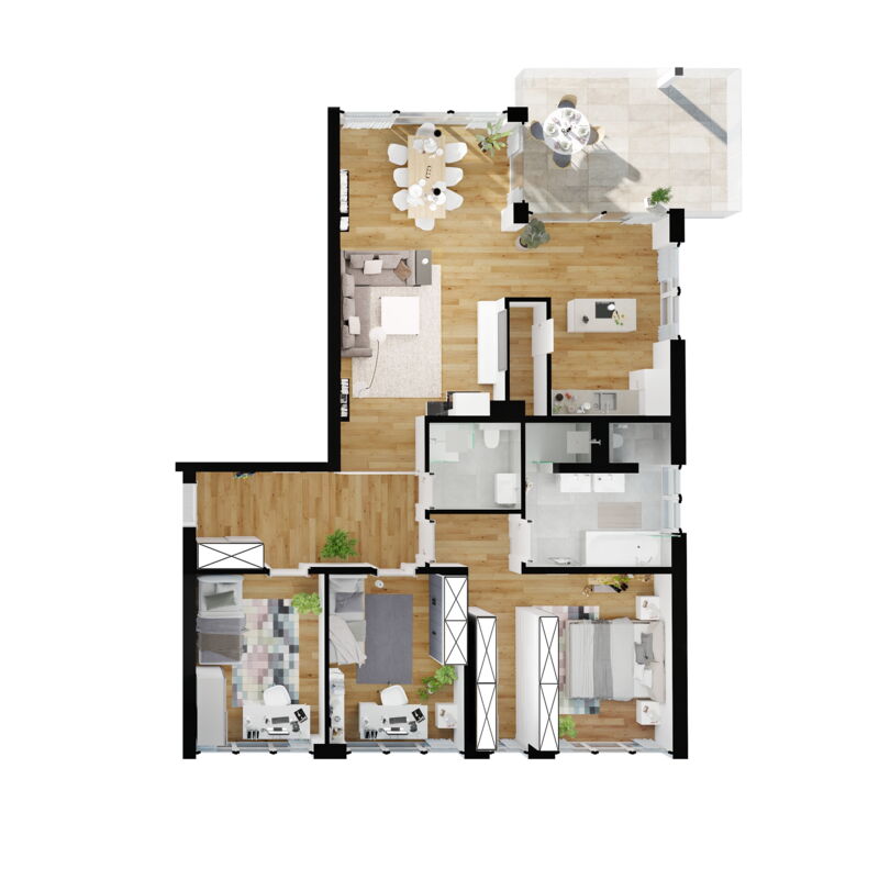 Grundriss 3. Etage