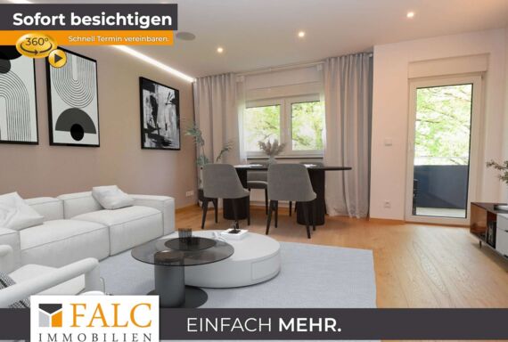 Wohn- Eßzimmer (virt. möbliert)