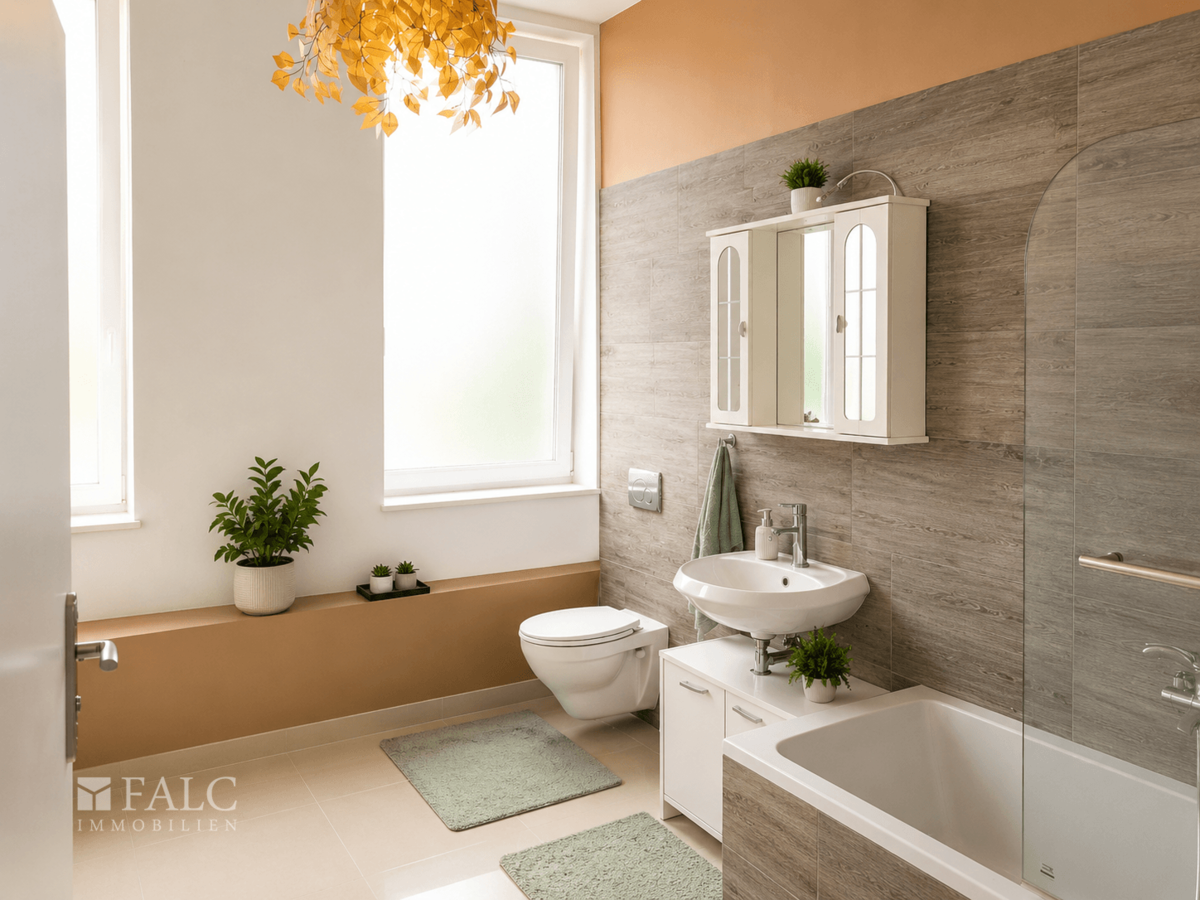 modernisiertes Badezimmer