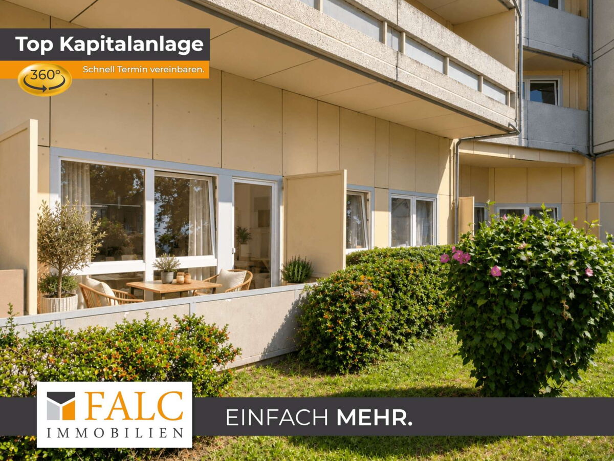 Außenansicht Erdgeschosswohnung (Virtuell möbliert)