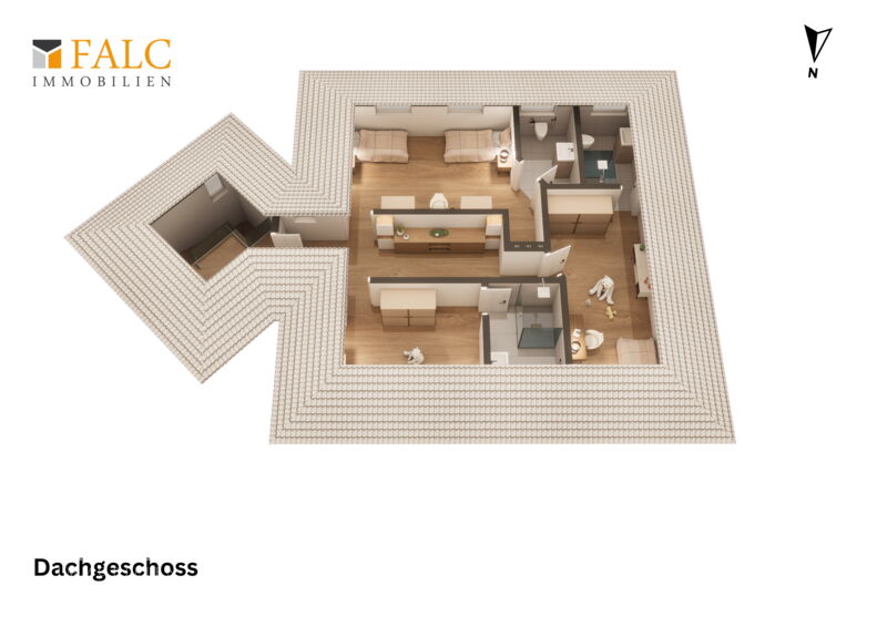 Dachgeschoss 3D