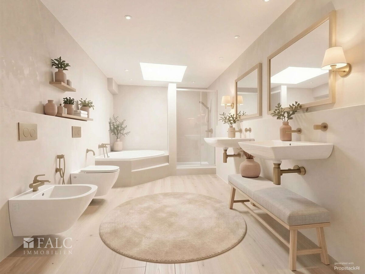 Badezimmer EG (aktuell) - (KI generiert)