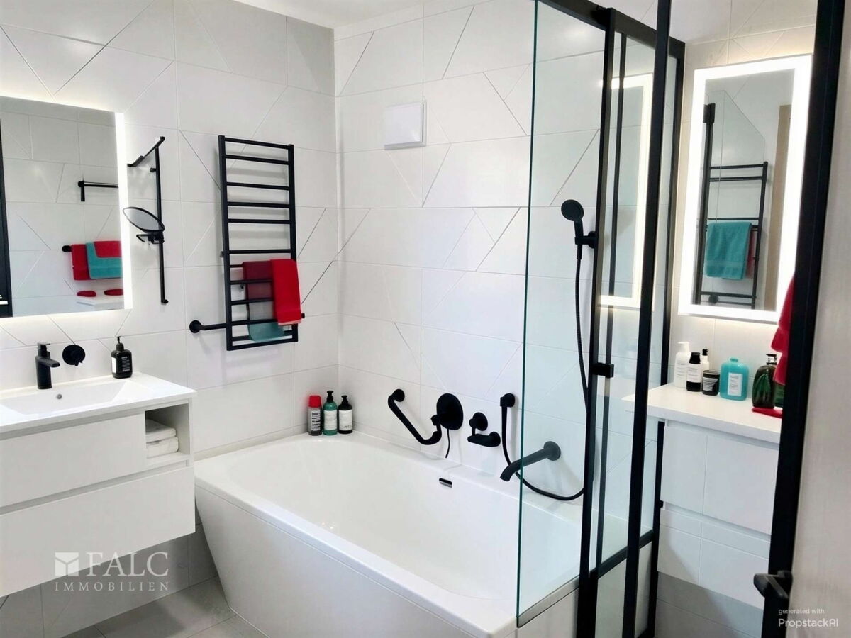 EG: Badezimmer, KI bearbeitet
