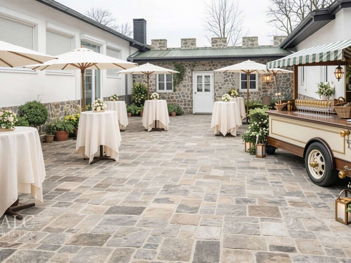 Mögliche Nutzung der Terrasse (vis.) - (KI generiert)