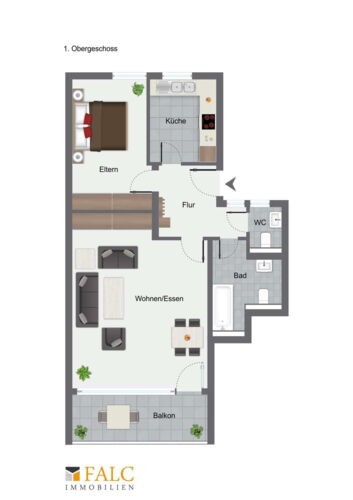 Grundriss Wohnung 5