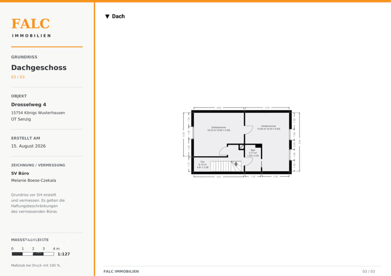 Grundriss Dachgeschoss