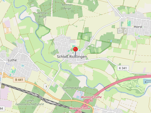 Lage in Schloß Ricklingen