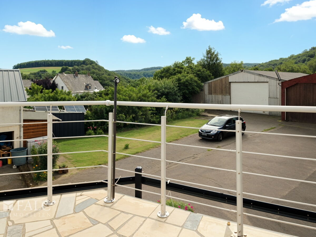 Blick vom Balkon