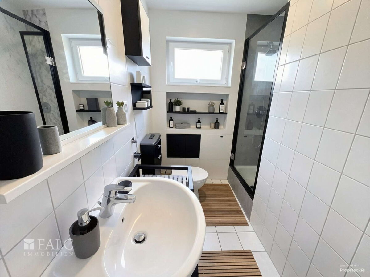Badezimmer - Badezimmer, Modern - (KI generiert)