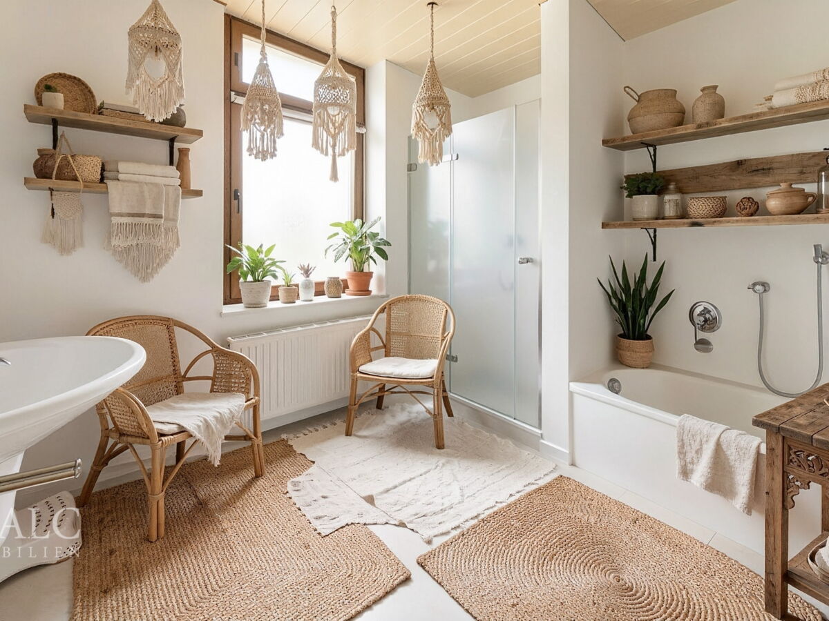 OG Badezimmer - Badezimmer, Bohemian - (KI generiert)