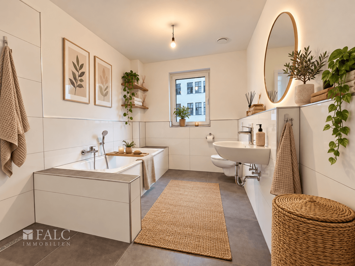 Badezimmer KI Home Staging