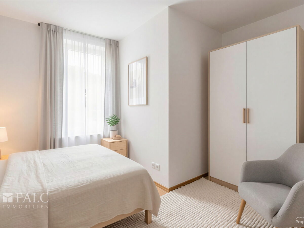 Schlafzimmer - (gestaged)