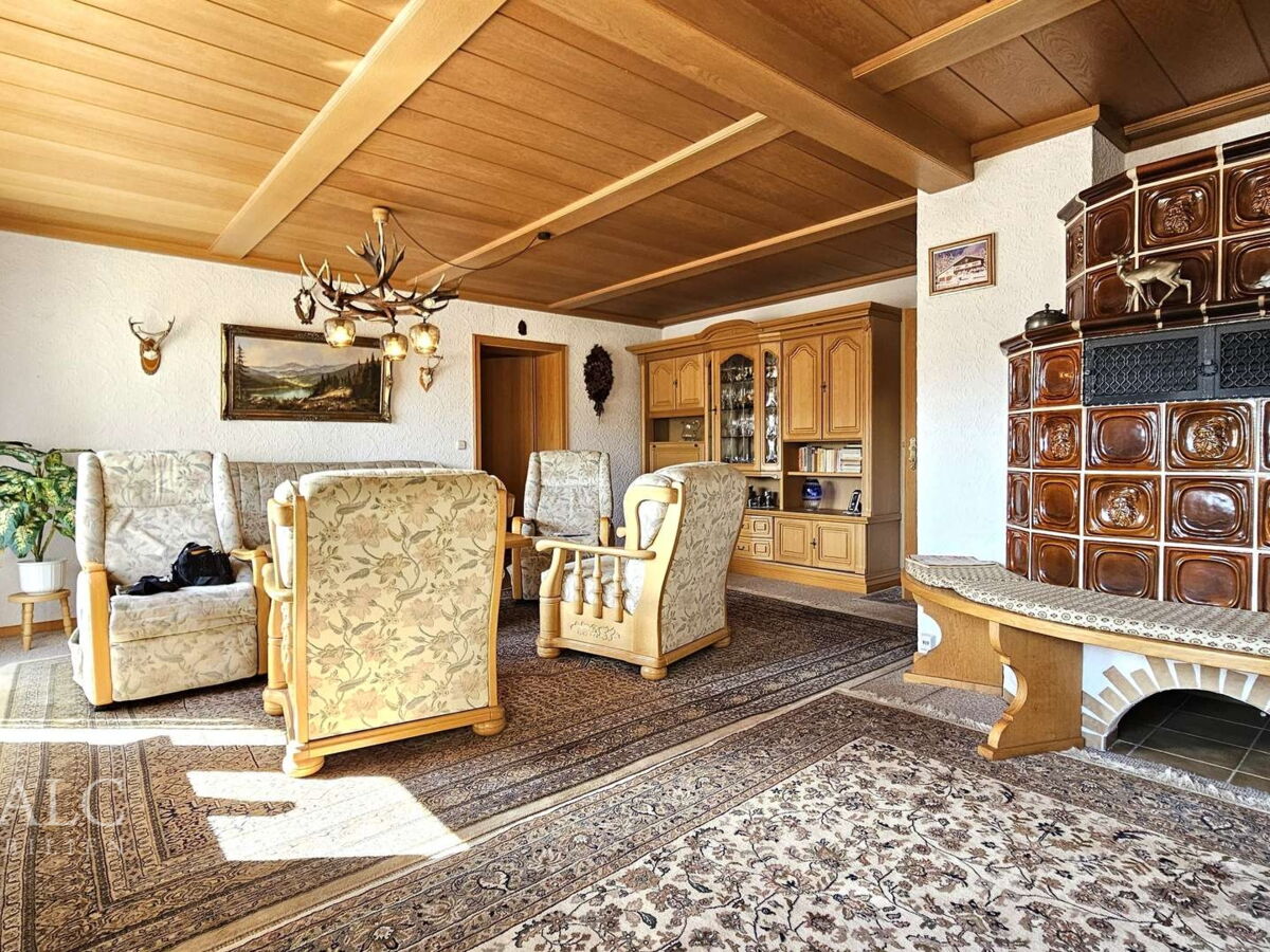 Wohnzimmer OG - Kachelofen