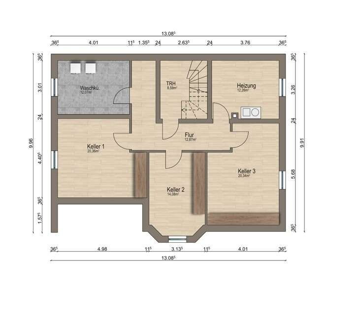 Grundriss Kellergeschoss