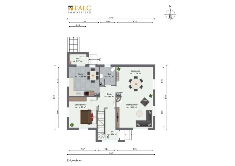Grundriss FALC EG