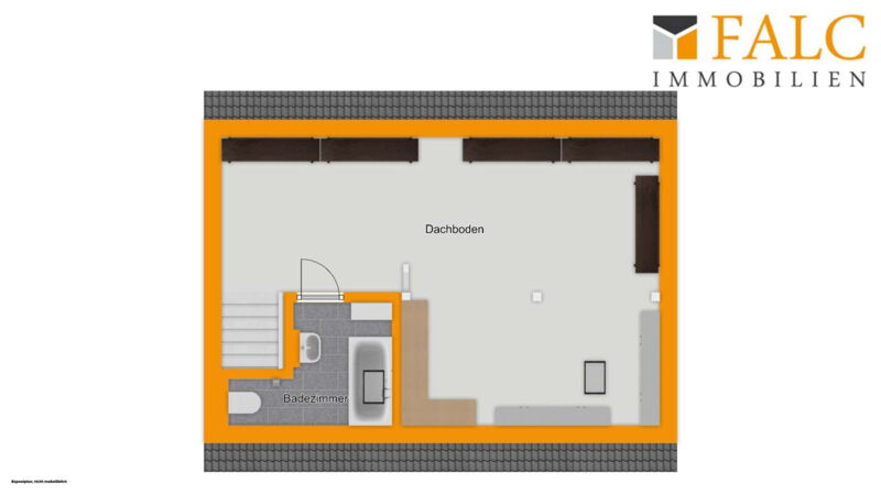 Grundriss Dachstudio