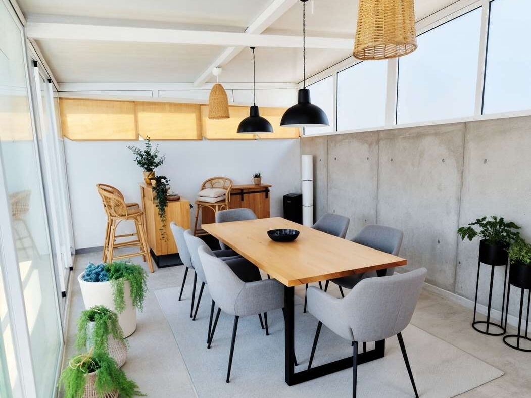 Überdachte Terrasse - (KI generiert)