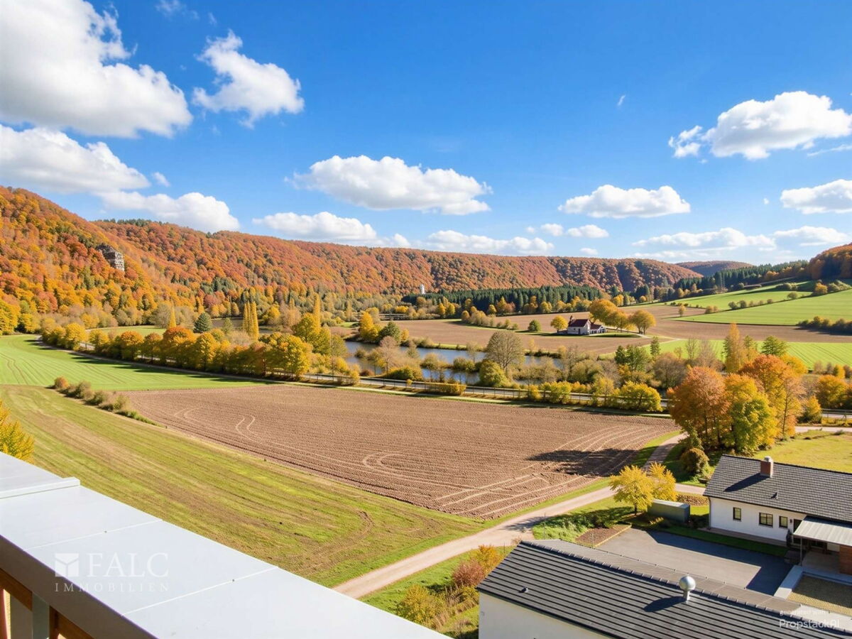 Fernblick Altmühltal, KI bearbeitet