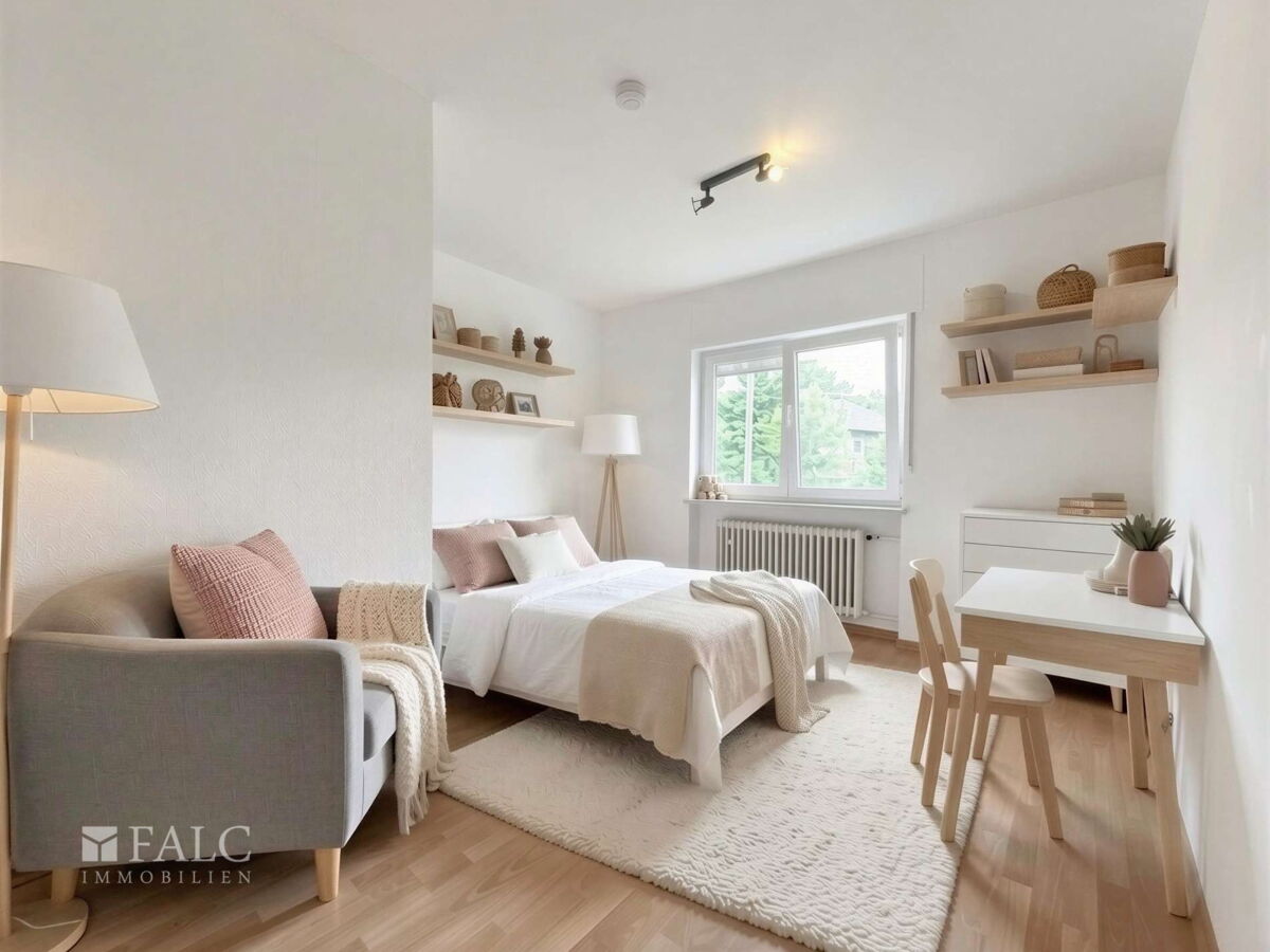Schlafzimmer 2 (virt. möbliert)