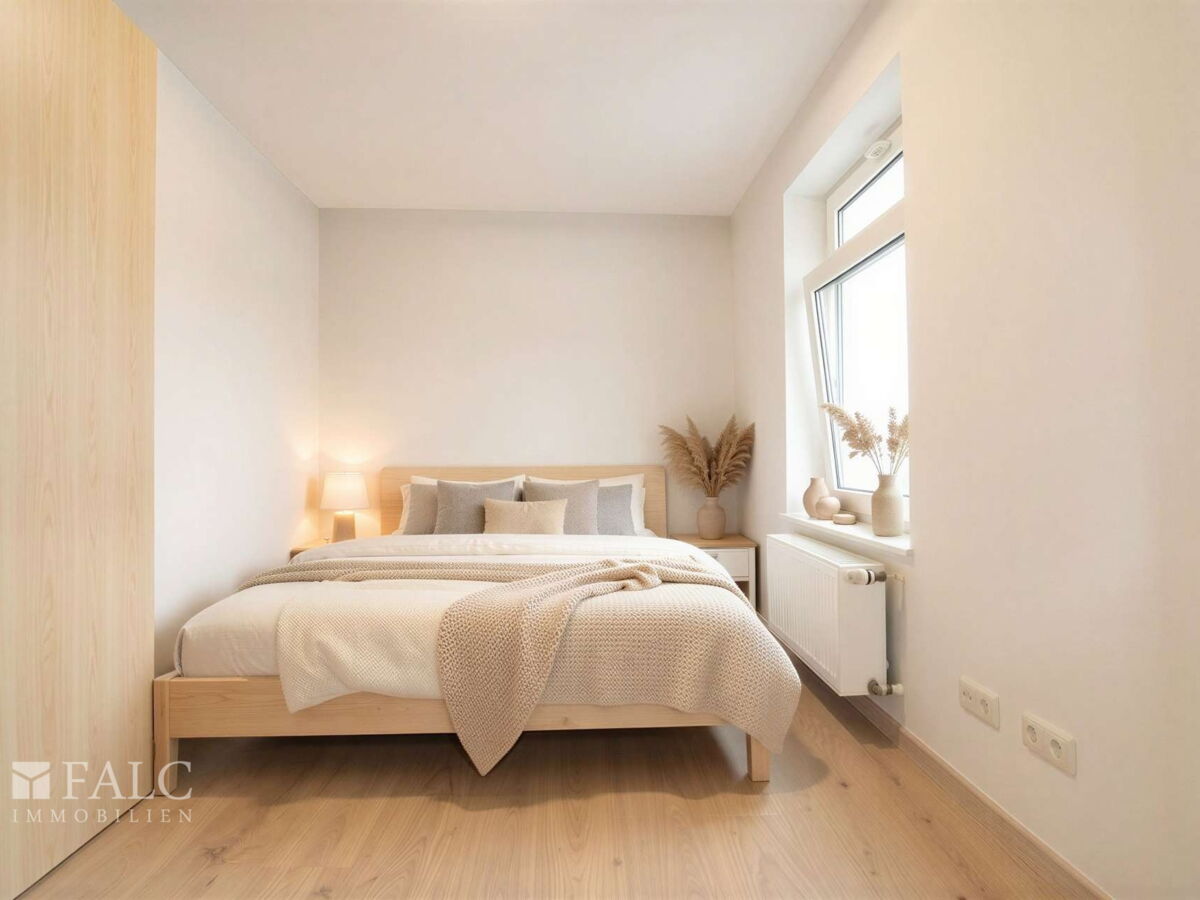 Schlafzimmer Einrichtungsbeispiel - (KI generiert)