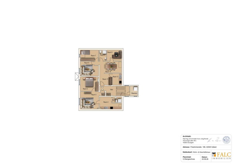 Grundriss 3. 'Obergeschoss 