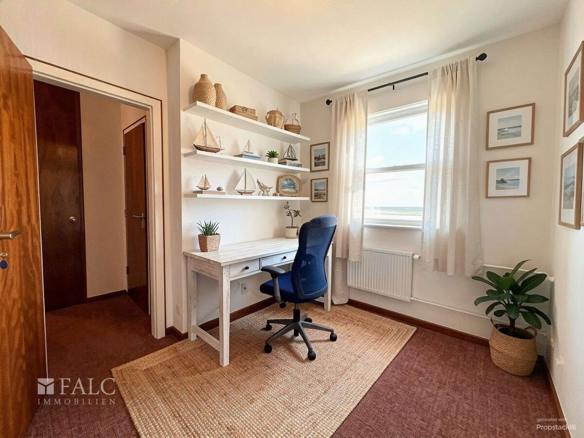 Schlafzimmer 2 / Büro Bild 1 - Arbeitszimmer, Maritim - (KI generiert)