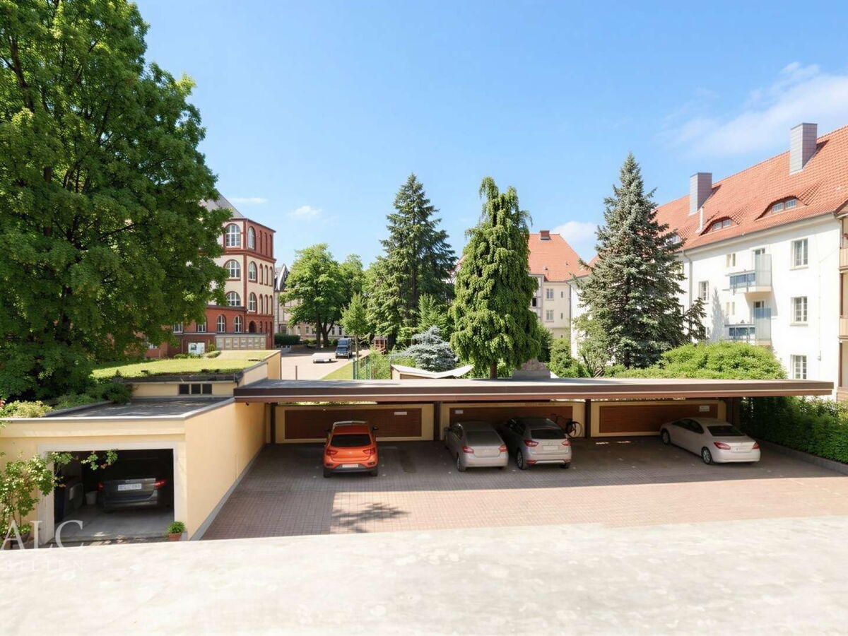 Stellplätze - Blick von Balkon