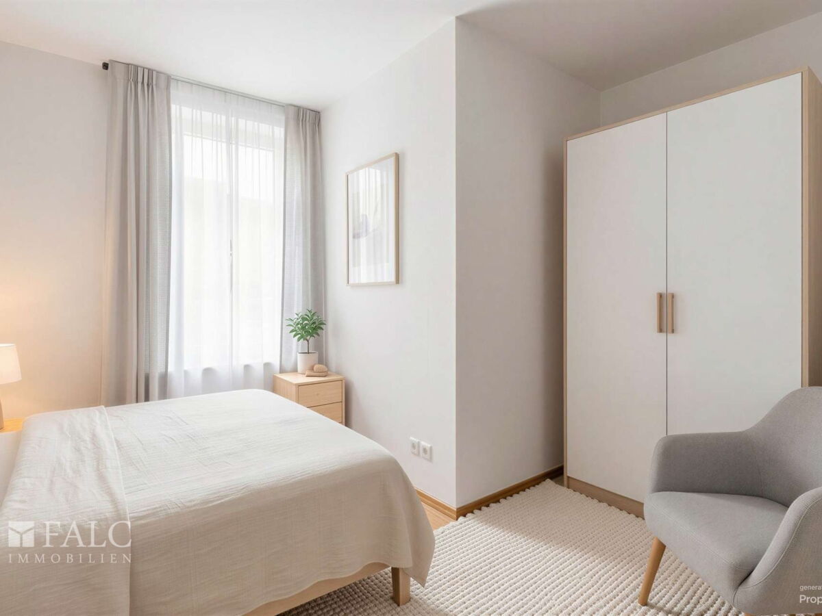 Schlafzimmer - (gestaged)