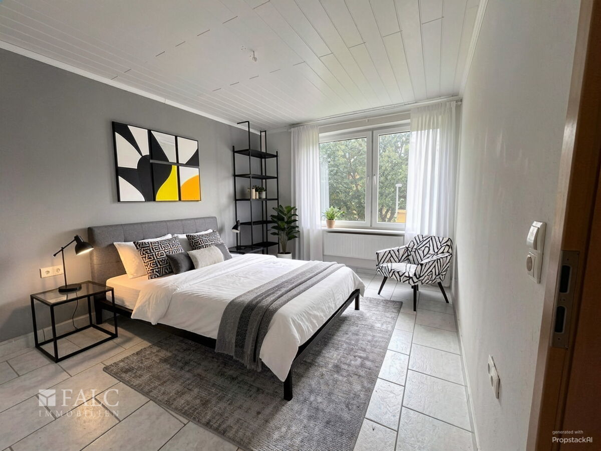 Schlafzimmer Wohnbeispiel - (KI generiert)