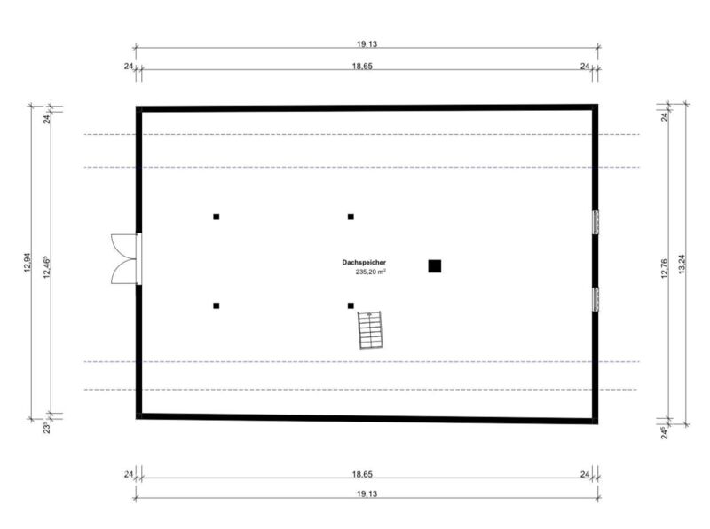 Grundriss Dachspeicher