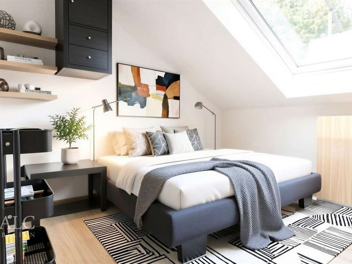 Gästezimmer DG - (KI generierte Möblierung)