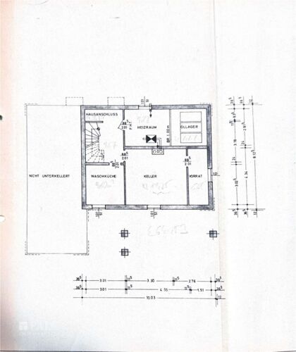 Grundriss Keller