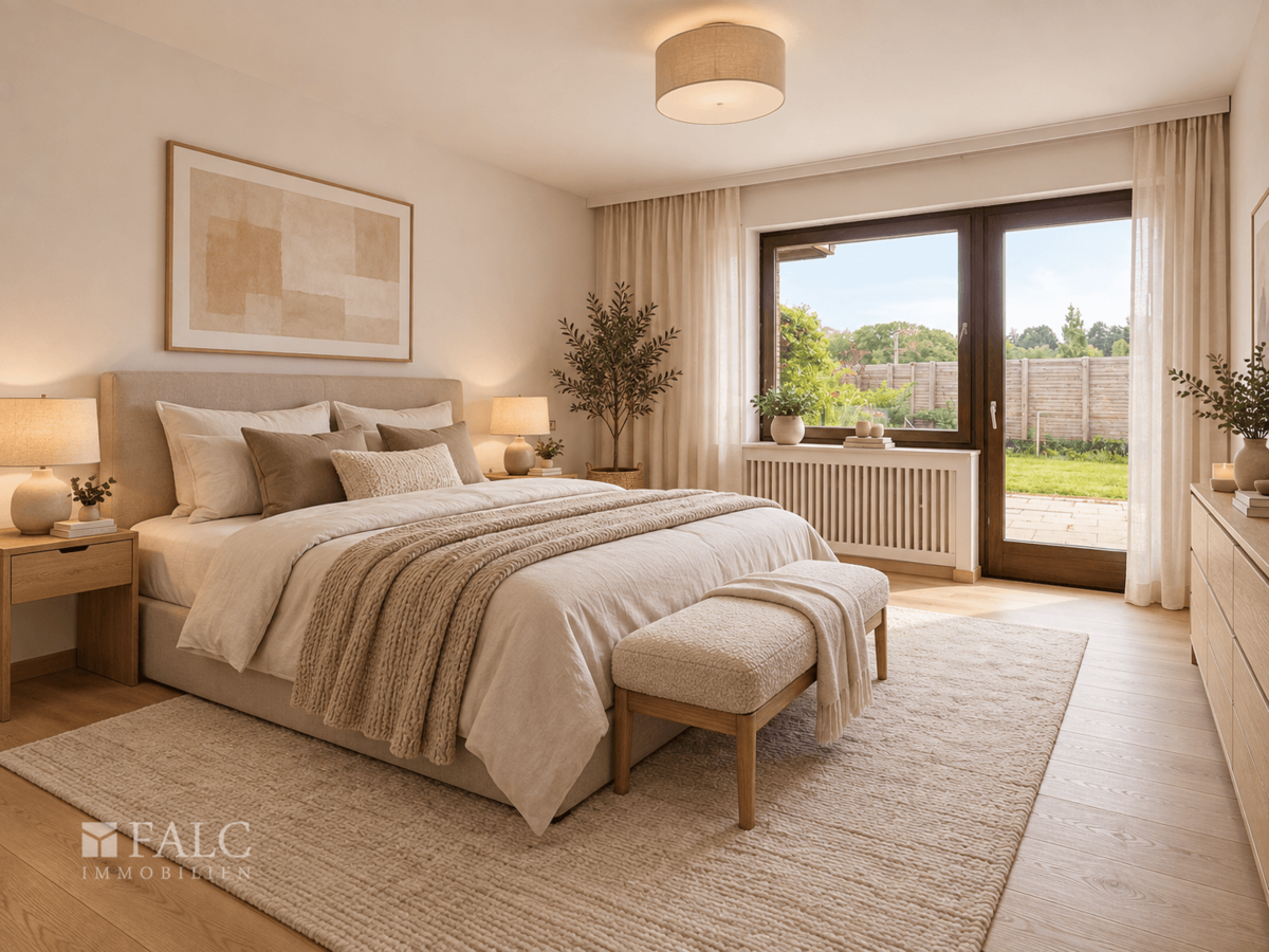 Schlafzimmer_ KI möbliert