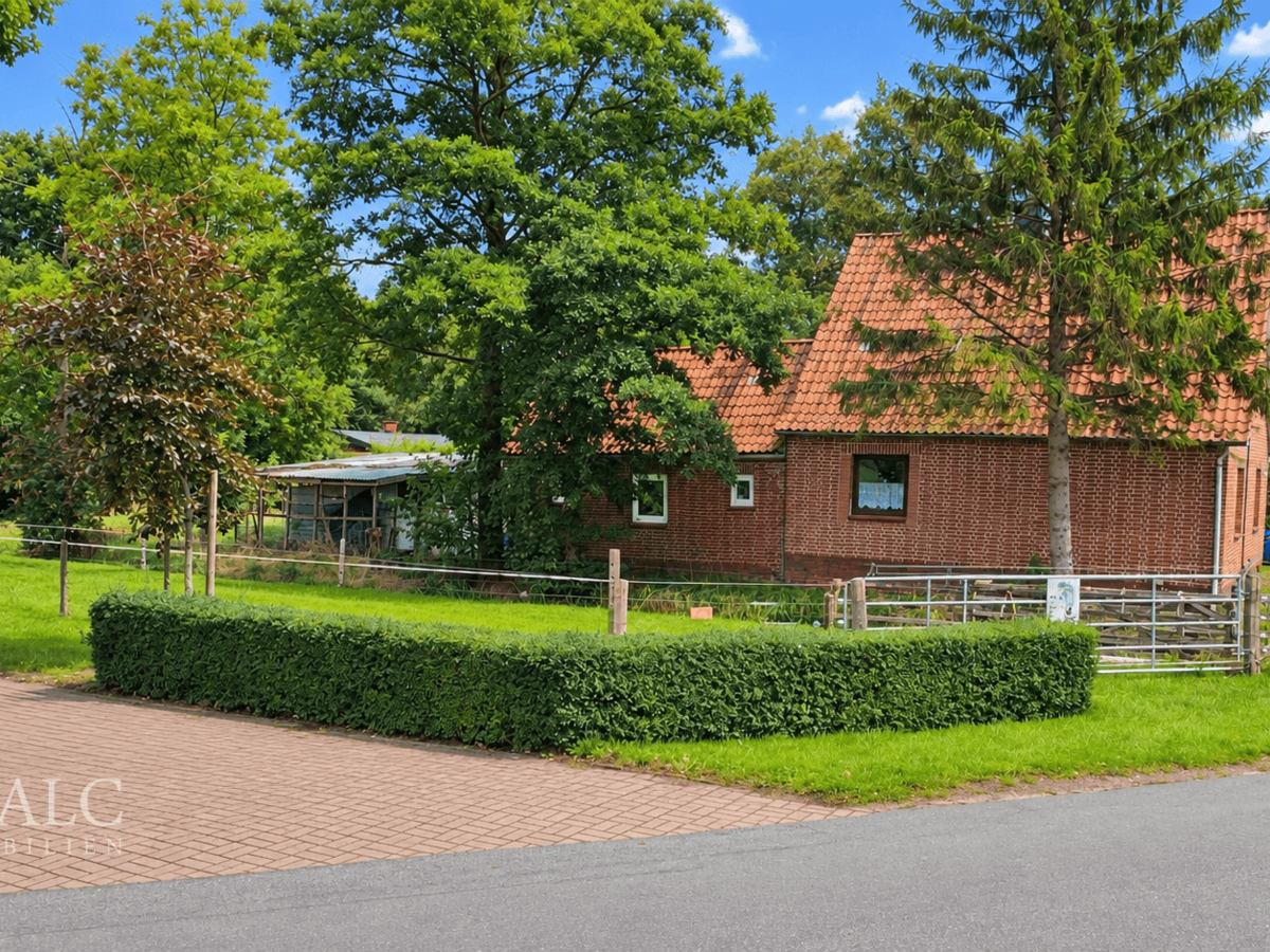 Seitenansicht des Hauses