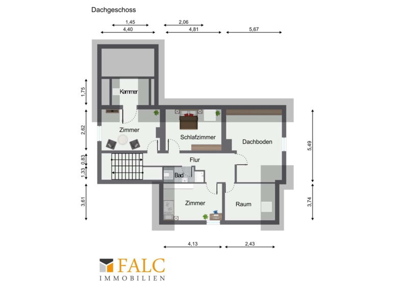 Grundriss Dachgeschoss