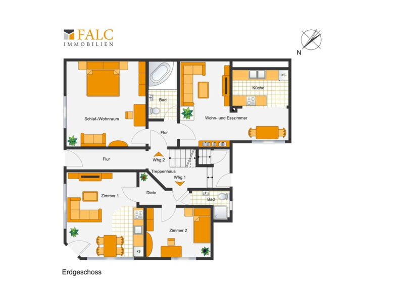 Erdgeschoss Grundriss FALC