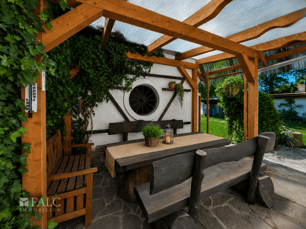 Überdachte Terrasse