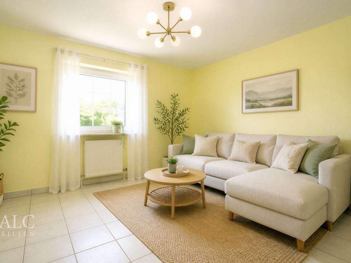 Wohnzimmer in der Einliegerwohnung
