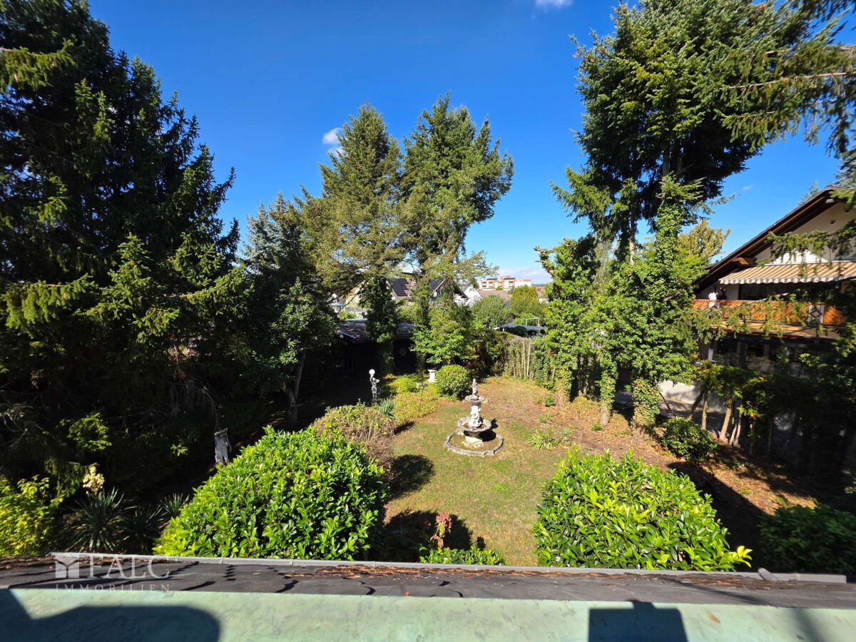 Gartenblick von Loggia