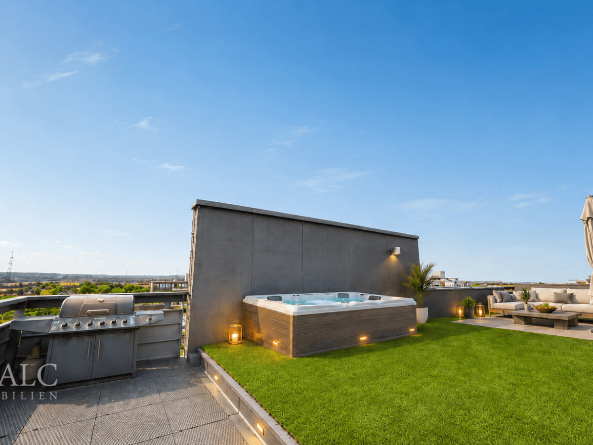 Dachterrasse (virtuell eingerichtet)