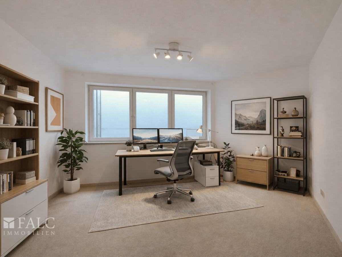 Einrichtungsbeispiel Arbeitszimmer
