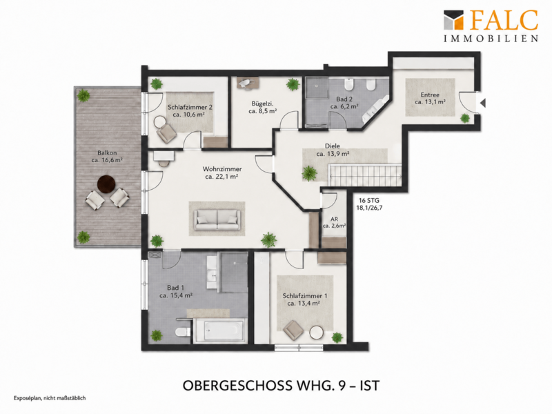 Grundriss WHG. 9 - IST