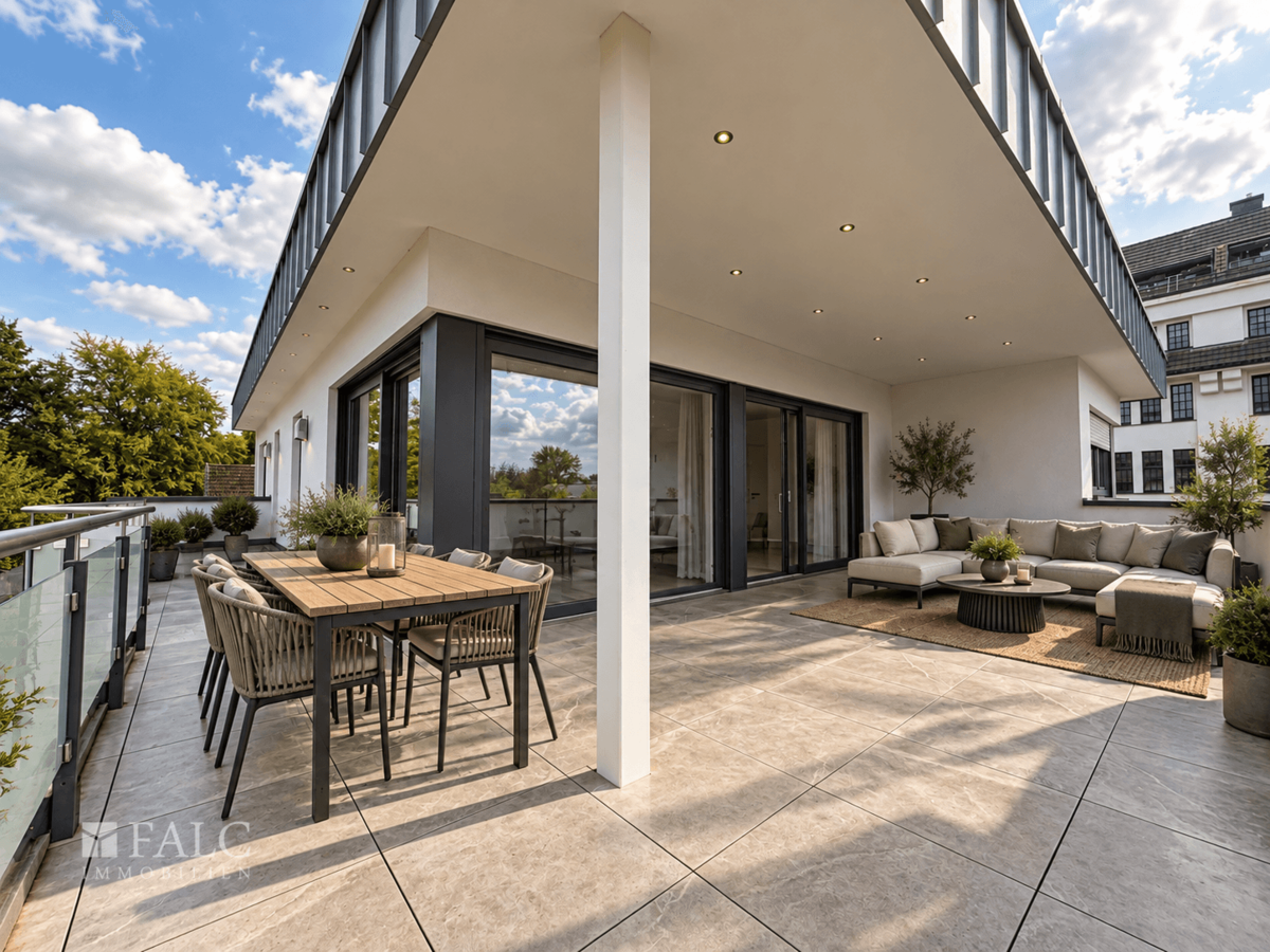 Dachterrasse KI Home Staging