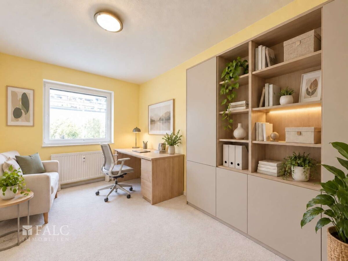 Arbeitszimmer (digitales Home Staging)