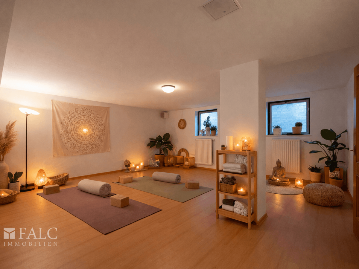 Einrichtungsbeispiel UG Zimmer Yogastudio