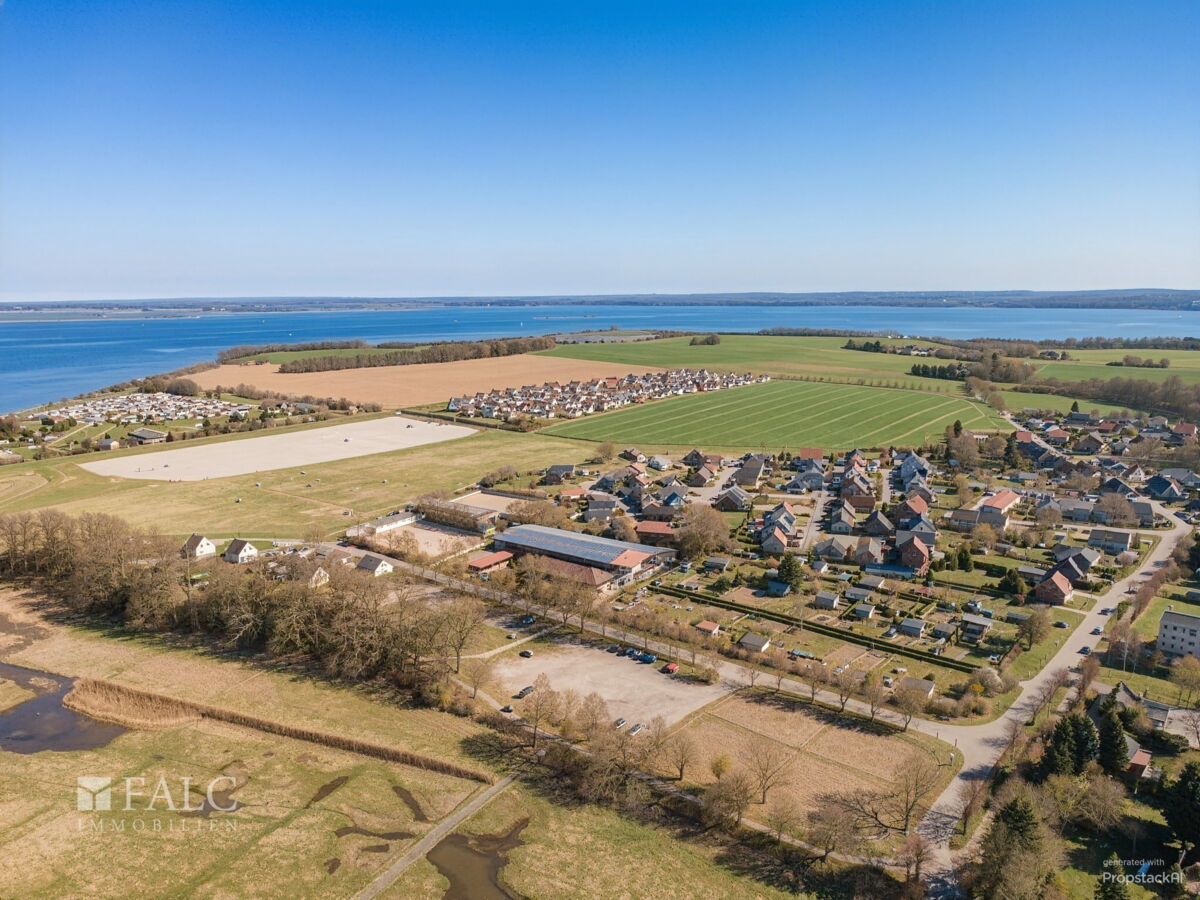 Luftaufnahme auf die Ostsee