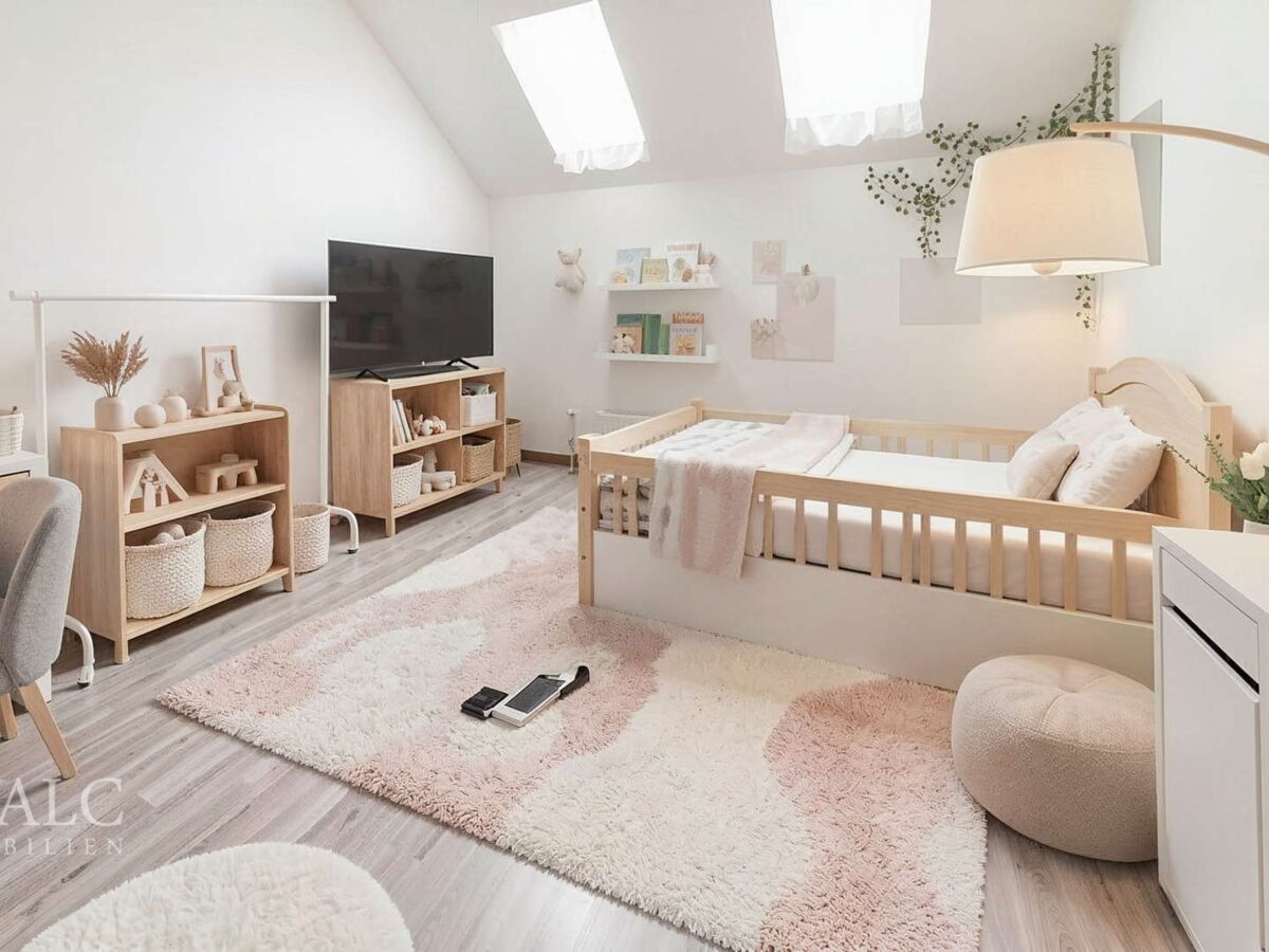 DG Kinderzimmer - Kinderzimmer, Skandinavisch - (KI generiert)