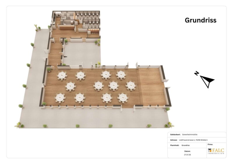 Grundriss Saal 3D