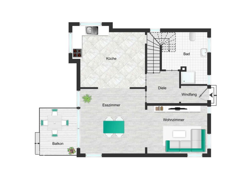 Grundriss Erdgeschoss